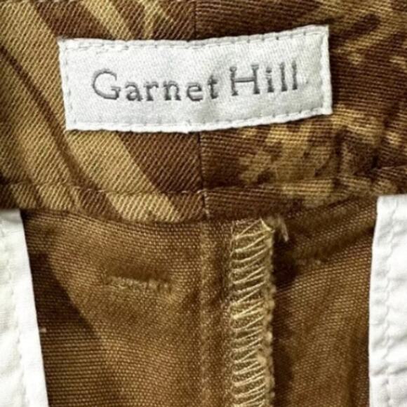 Garnet Hill Women's Salt Washed Chino Shorts Beachwood Palm Brown Sz 10 Medium - Picture 4 of 10